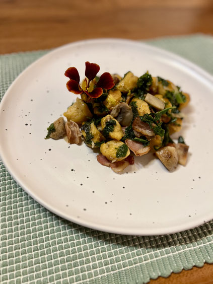 Kürbis Gnocchi Pfanne Rezept