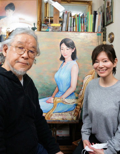 ～師匠アトリエにて（吉田肖像画研究会時代）～