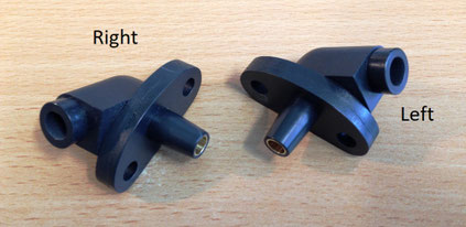P12 - Miller recessed type.. Pair L & R - with brass sleeves CHF 26.00