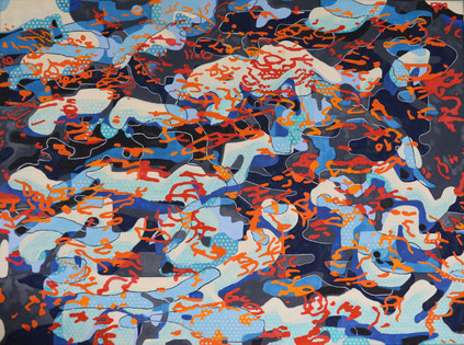 Abstract contemporary painting from the Hieros series
