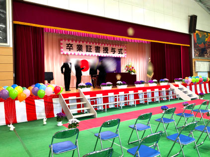 バルーンリリース 卒業式 卒園式 バルーンアート 体育館バルーン装飾 バルーンアーチ 小学校 幼稚園 風船飛ばし