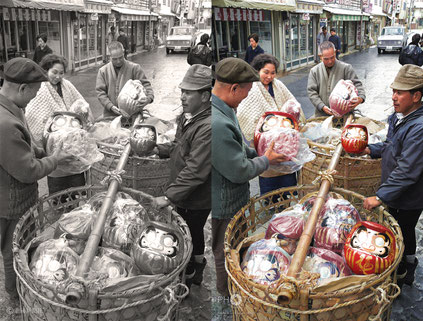 1969（昭和44）年3月1日、金沢市の此花町通り