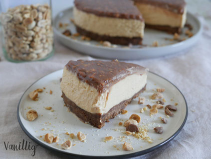 Erdnussbutter Cheesecake ohne Backen