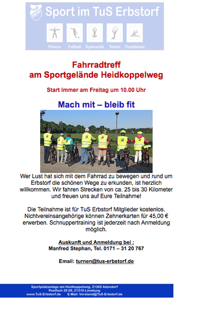 Flyer vom Fahrradtreff
