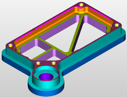 CAD-CAM simulation eines Bauteiles