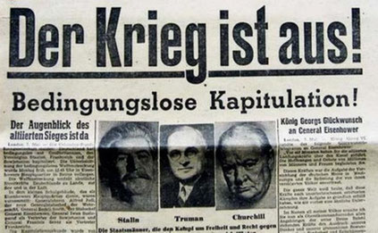 Tilfangetagne tyske soldater i Berlin maj 1945