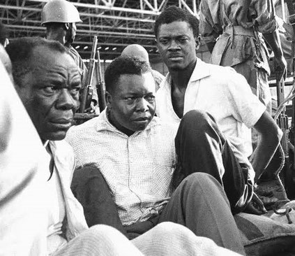 Der verhaftete Patrice Lumumba