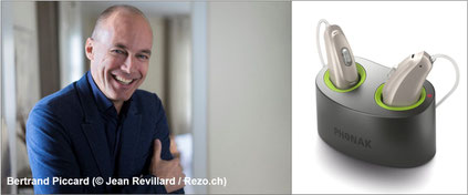 Bertrand Piccard trägt Phonak Hörgeräte