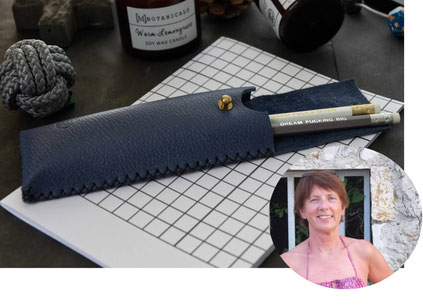 Handmade Leather Pencil Case By YolaWalaszek, featured in the PASiNGA curated Christmas artisan gift guide