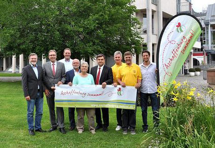 Die Bündnispartner: Stadt Aschaffenburg, LBV-Kreisgruppe Aschaffenburg und die Imker von AB-Damm