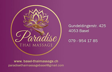 Geschenkgutschein Paradise Thaimassage Basel