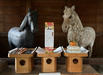 十社大神の神馬　令和８年（午年・うまどし）　願いを託して　富山県射水市の神社　伊勢神宮の分社　小杉のお伊勢さん