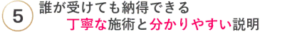誰が受けても納得できるていないな説明とわかりやすい説明