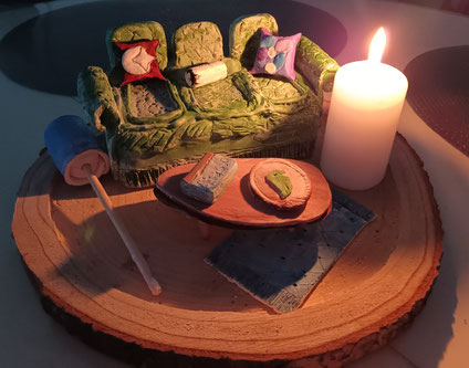 Miniatur Wohnzimmer Couch Teppich Türk Bayragi Yastik Serpil Sögüt Krefeld