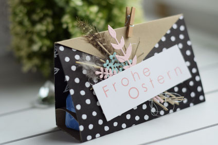 Stampin Up Ostern Goodie Verpackung Mitbringsel Kleinigkeit Kirschblüte Designerpapier Geschenk Blütenfantasie Schöner Strauß