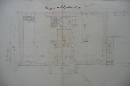 Croquis de la maison éclusière de Bordeneuve N°5 (archives VNF)