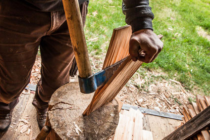 Ritter Holz Schindel Dach Holz Spalten