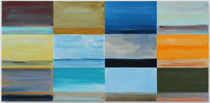 Landschappen en Zeegezichten 70x145cm acryl en vinylverf op canvas 2025