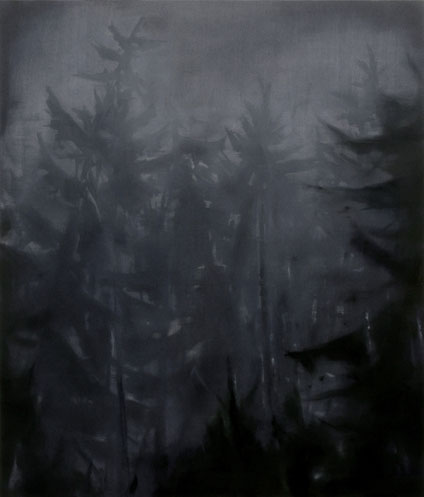 Matthieu van Riel Schilderijen. Wald Empfindung (2) 140x120cm acryl en olie op canvas 2017