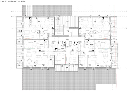 Plan R+4 et R+5, projet d'habitat participatif à Beauzelle, accompagné par Faire-Ville et porté par Le COL