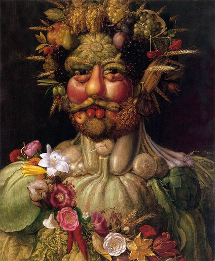Giuseppe ARCIMBOLDO, "Vertumnus", (vers 1590), Skoklosters Slott, Bålsta, Stockholm, (source : Web Gallery of Art)