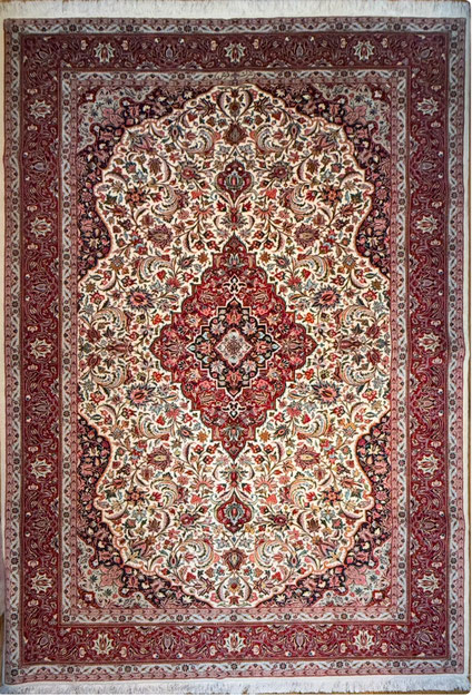 ILAM  イラム産 希少wool&silk  縦糸silk ドザールサイズ　SHERKAT FARSH工房