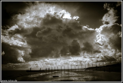 Unwetter # Texel#Strand#sw#Roland Valter#rolva#Natur-Fotografie#Aachen 