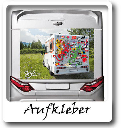 Aufkleber und Sticker für Camper, Vans und Autos