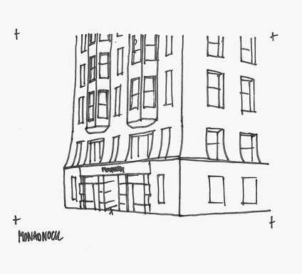 Monadnock Building sketched by Heidi Mergl Architect