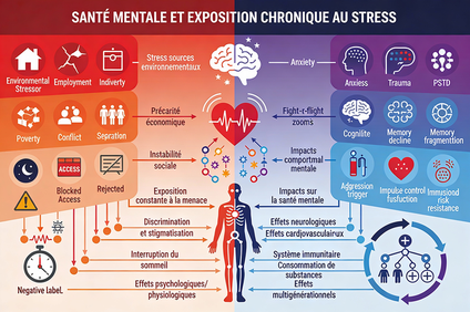 Relation bidirectionnelle entre la pauvreté et les troubles mentaux 