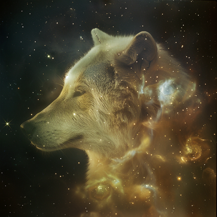 Der Wolf als Krafttier symbolisiert in der Astrologie die Eigenschaften von Stärke,  Mut, Intuition und Gemeinschaftssinn.