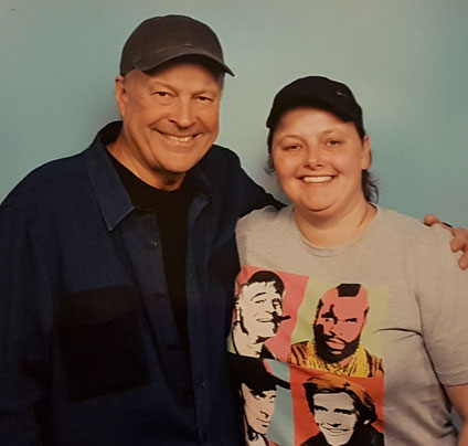 Photo op with Dwight Schultz at Dutch Comic Con