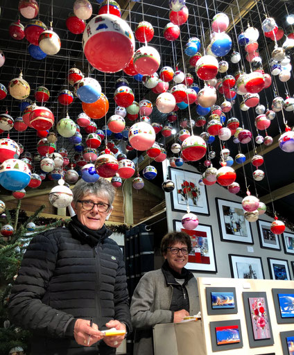 Francois et Sabine Dulin Marché de Noel de Strasbourg Artiste Peintre