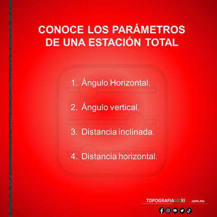 cuales y que son los parametros de una estacion total de topografia