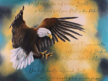 Hiob-Serie - Ausstellung - Adler - Ölgemälde - Kunst