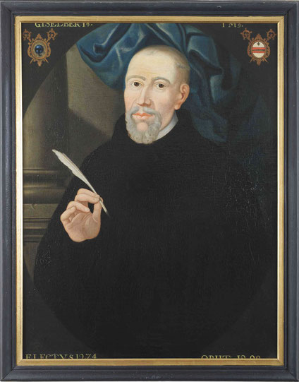 Abt Giselbert von Kamp; Gemälde auf Leinwand, Anfang 18. Jh.; Geistliches und Kulturelles Zentrum Kloster Kamp.
