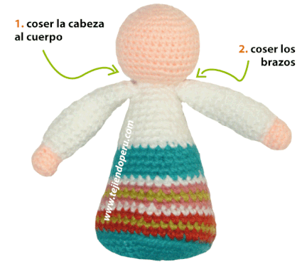 Paso a paso: Virgen María y Niño Jesús tejido a crochet (amigurumi Mary and Jesus tutorial)