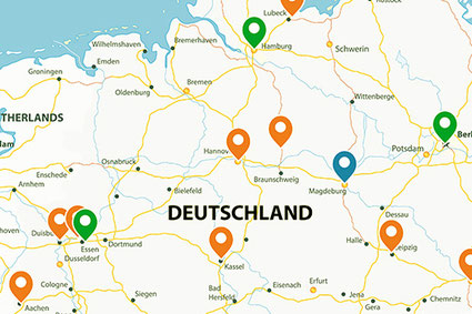 Landkarte um Mitpatienten zu finden.