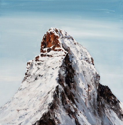 Matterhorn Late Afternoon 50x50cm acrylic on canvas 2026 (Privé collectie Lustenau Austria)