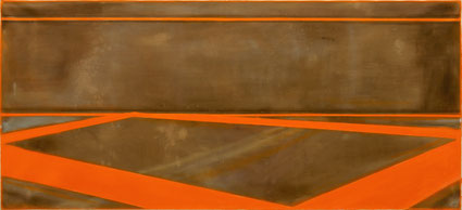 Zonder titel (Akker) 90x200cm acryl op canvas 2006 (Privé collectie Rome Italië)