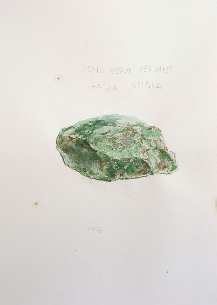 Tono Verde Veronese 39,9x28,3cm mixed media op papier 2024