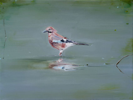 Reflections in Water 30x40cm acryl op canvas 2025 (Privé collectie Helmond NL)