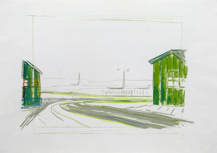 Zonder titel 40x60cm krijt op papier 1997