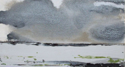Zonder titel 17,5x32,5cm acryl op katoen 2008