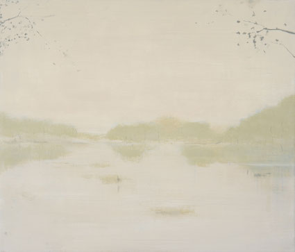 Biesbosch 60x70cm vinyl op canvas 2023 (Privé collectie Amsterdam Nederland)