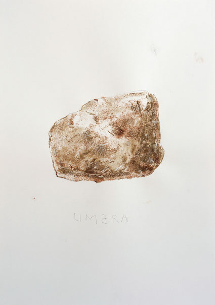 Umbra 39,9x28,3cm mixed media op papier 2024