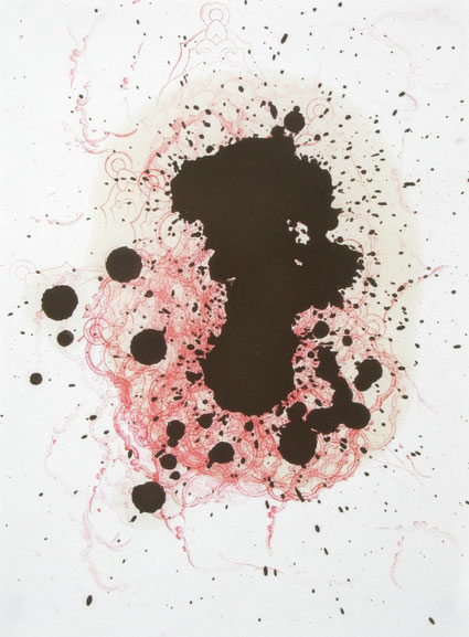 Zonder titel 32x24cm inkt en olieverf op papier 2016