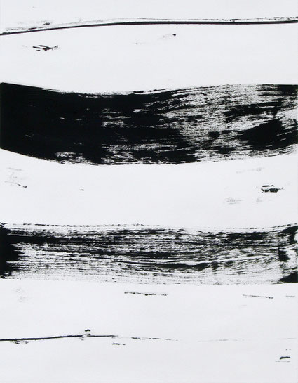 Curves in Landschap olie op papier 51,3x42cm 2019