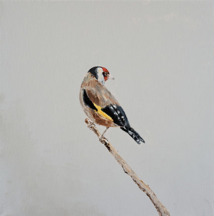 Puttertje 30x30cm acryl op canvas 2025 (Privé collectie Amsterdam NL)