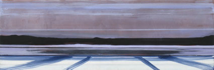 Bergen en ijs 50x150cm olie op canvas 2003 (Privë collectie Wenen Oostenrijk)